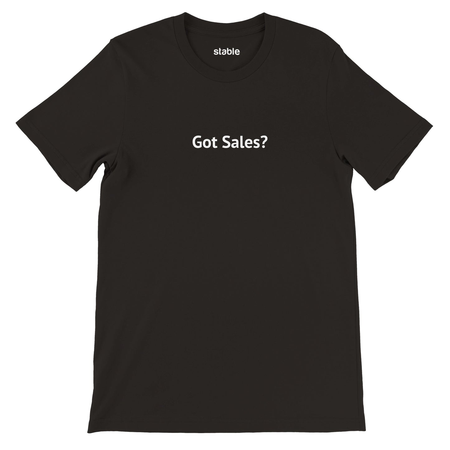 Premium Unisex Crewneck T-Shirt (Got Sales? Graphic)